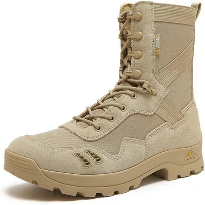 Botas de Combate Tácticas Talla US 9.5 Ligeras Militares Duraderas Gamuza Senderismo Foto 1 de 4