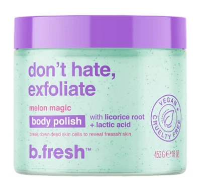 b.fresh Don’t Hate Exfoliate Melon Magic Body Polish 16 oz Vegan Body Scrub - Image 1 of 2