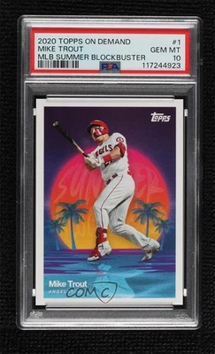 2020 Topps On Demand Summer Blockbuster /1886 Mike Trout #1 PSA 10 GEM MT - Image 1 of 3