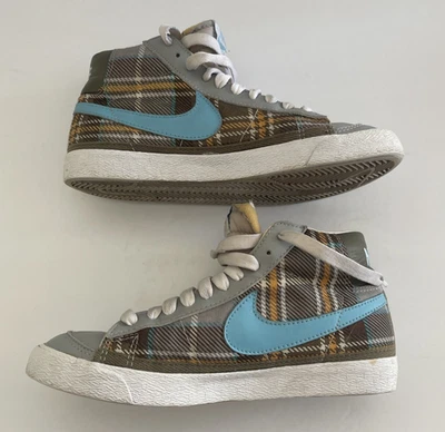 DS 2004 Nike Blazer середины туфли девочка размер 7 клетку винтажный (306499-041) - Изображение 1 из 4