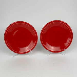 2er Set Fiesta Geschirr 7" rot Salat/Dessertteller HLC Fiestaware Homer Laughlin - Bild 1 von 21