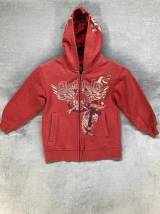 Y2k Southpole Skull Full Zip Hooded Jacket Kids Boys Size S ( 4 ) - Picture 1 of 12