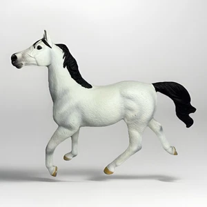 2005 Safari Ltd Retired White Arabian Horse Figure Figurine Model - Picture 1 of 8