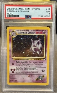 2000 Pokemon Gym Heroes #14 Sabrina's Gengar Holo PSA 7 NM 14/132-FREE SHIPPING - Picture 1 of 2