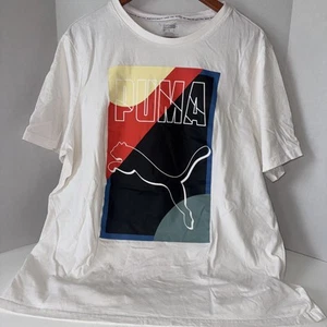 Puma weißes T-Shirt kurzarm Größe Extra Large Baumwolle - Bild 1 von 12