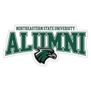 Northeastern State University Riverhawks wycinane laserowo absolwenci naklejka winylowa / magnes - Zdjęcie 1 z 1