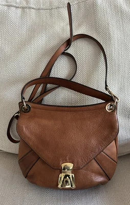 Polo Ralph Lauren 2 Strap Leather Brown Hand Crossbody Bag “ Read”Damaged - Image 1 of 4