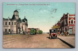 Antik British Columbia Vancouver Rathaus Westminster Avenue 1913 - Bild 1 von 2