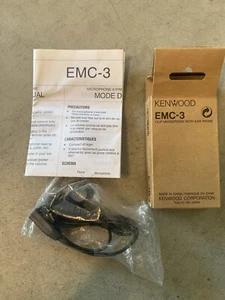 BRAND NEW Kenwood EMC-3 Clip PTT Microphone with Earbud / Ear Phone Headset - Picture 1 of 1