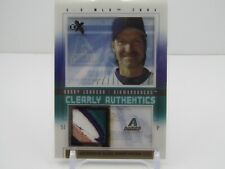 RANDY JOHNSON 2004 FLEER EX CLEARLY AUTHENTICS GAME WORN PRIME PATCH! #01/75!!