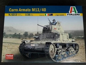 Italeri Limited Edition #6213 1/35 Scale, Carro Armato M13/40 [with 1 figure] - Picture 1 of 2