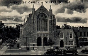 POSTCARD METHODIST CHURCH VINELAND NEW JERSEY - Picture 1 of 2