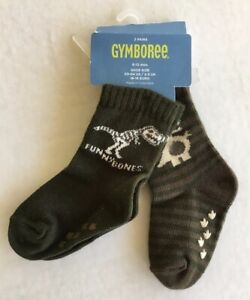 NWT Gymboree Preppysaurus 6-12 Month Dark Green T-Rex Funny Bones Dinosaur Socks