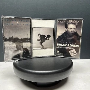BRYAN ADAMS 3 Cassette Lot - Reckless, Cuts Like A Knife, Into The Fire 1980s - Picture 1 of 10