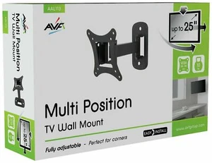 AVF Standard Up To 25" TV Multi Position Adjustable Wall Mount Bracket AAL113 - Picture 1 of 3