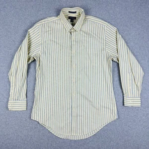 Lands' End Men's Pinpoint Oxford Long Sleeve Shirt Size L 16-33 Tailored Yellow - Picture 1 of 10