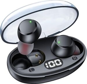 Écouteurs mini écouteurs sans fil casque Bluetooth 5,3 avec écran d'alimentation DEL T62
