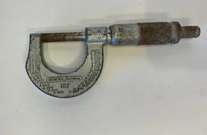 MICROMÈTRE VINTAGE GENERAL NATIONAL #102 0-1 POUCE X 0,001 FABRIQUÉ AUX ÉTATS-UNIS - Photo 1/4