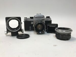 Miranda Sensomat 35mm Camera w/ Auto Miranda f=5cm Lens and Attachments See Pics