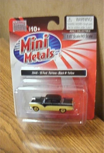 Classic Metal Works Mini Metals '55 Ford Fairlane schwarz mit gelb 30446 HO Scl - Bild 1 von 2