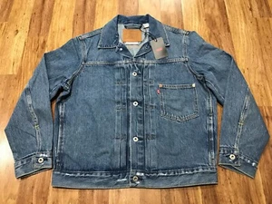 MENS MEDIUM 🤠 NEW Levi's Premium Denim Type I Trucker Jean Jacket A31740004 - Picture 1 of 15