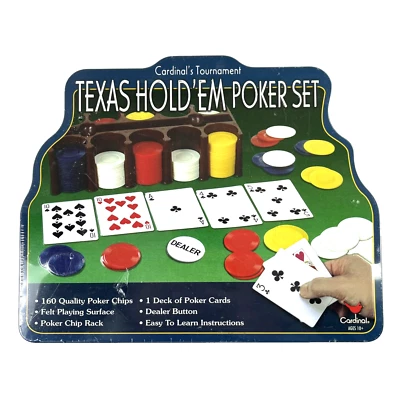 Cardinal's Tournament Texas Hold'em Poker Set with Tin - Image 1 of 4
