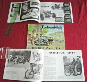 L'automobiliste N°38 : La traction avant Citroen sur 33 pages , Motobécane - Imagen 1 de 1