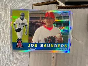 2009 Topps Heritage Chrome Refractors #C63 Joe Saunders/560 ANGELS CS33 - Picture 1 of 2