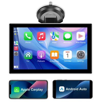 9 Zoll HD IPS Touchscreen Tragbares Drahtloses CarPlay Android Auto Autoradio - Bild 1 von 4