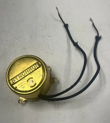 Vintage Synchron 610 Electric Wall Clock Motor USED TESTED Works 60c 110V - Image 1 of 4