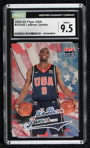 2004 Fleer USA Basketball LeBron James CGC 9.5 Mint+ - Picture 1 of 3
