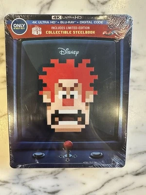 WRECK-IT RALPH STEELBOOK 4K Ultra HD & Blu-Ray Best Buy Exclusive NEW SEALED OOP Foto 1 de 4