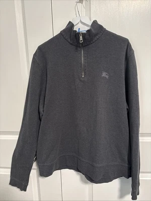 Suéter Burberry Brit Manga Larga Cuarto Cremallera - Gris Jaspeado - Para Hombre Talla XXL Foto 1 de 4