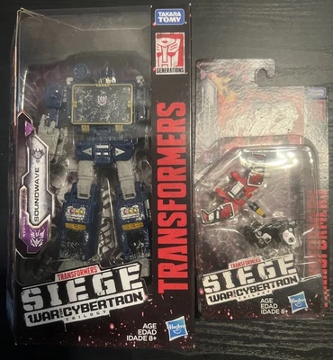 Transformers War for Cybertron: Siege Soundwave Ravage Laserbeak Lot Of 2 - Image 1 of 3