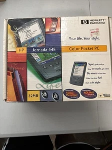 HP Jornada 548 Color Handheld Pocket PC + AC Adapter Windows CE 540 Series - Bild 1 von 2