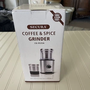 Secura Coffee Grinder Electric Spice Grinder, Dry & Wet Grinders CG-9535A - Picture 1 of 9