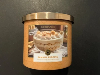 鹅溪香蕉布丁3芯蜡烛14.5盎司 — 第 1/4 张图片