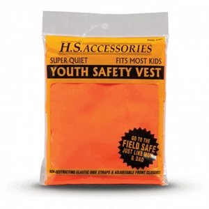 Hunters Specialties Youth Safety Vest Small Super Quiet Blaze Orange - 02001 - Picture 1 of 1