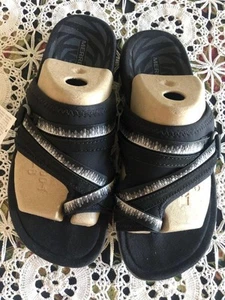 New! Merrell Terran 3 Cush Post Sandal Women’s Sizes 6.5 Black J002728W Wide - Picture 1 of 4