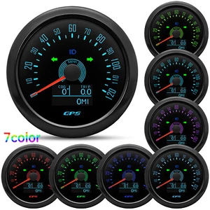 85MM GPS Speedometer 0-120MPH With Turning Light for Motorcycle Boat Car Truck - Picture 1 of 16