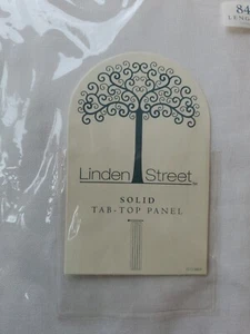 Linden Street solid Tab top panel- Tab top valance 82 x 84 length White Cotton - Picture 1 of 3
