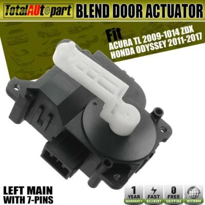 Heater Blend Door Actuator Temperature Left Main for Acura TL ZDX Honda Odyssey - Image 1 of 4