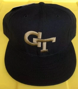 NWT Vintage 90s Georgia Tech Yellow Jackets New Era Pro Model 100% Wool USA Made - Picture 1 of 12