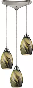 Elk Lighting 31133/3PLN Formations - Three Light Pendant Planetary Satin - Picture 1 of 1