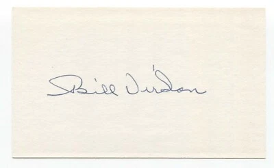 Bill Virdon Signed 3x5 Index Card Baseball Autographed Signature Pirates - Image 1 of 2