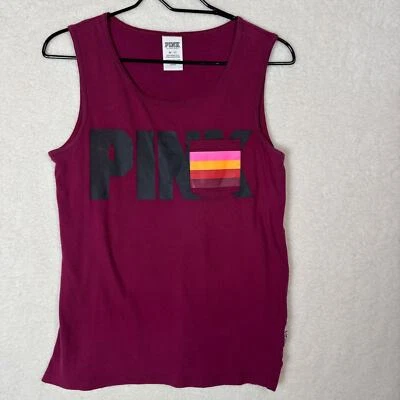 Victorias Secret VS PINK Tank Top Maroon Workout Womens XS Yoga Running - Image 1 of 4