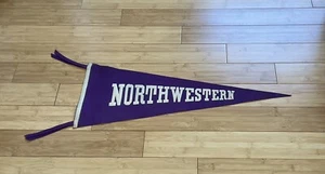 Vintage 1930's ? NORTHWESTERN UNIVERSITY WILDCATS 29”x 11” Pennant Evanston, IL. - Picture 1 of 10