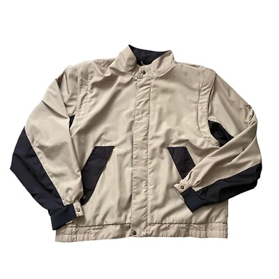 FootJoy Dryjoys Chaleco Convertible Chaqueta Para Hombres Grande Beige Cremallera Completa Resistente al Agua Golf Foto 1 de 4