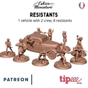 Eskice Miniatures WW2 French Resistance Partisan WWII France Bolt Action 15 28mm - Picture 1 of 1