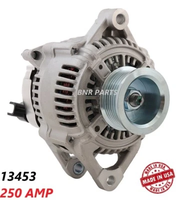 250 AMP 13453 Alternator Dodge Jeep High Output HD Performance NEW - Image 1 of 2